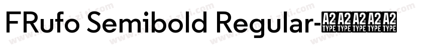 FRufo Semibold Regular字体转换